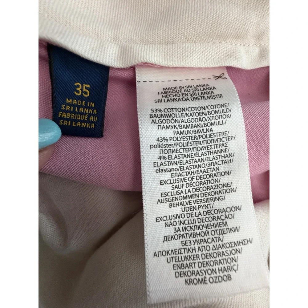 Polo Golf Ralph Lauren Shorts Men 35x8 Pink Stretch Classic Fit Chino #DD4-1